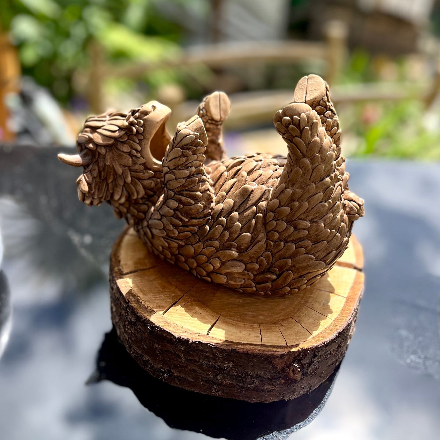 View From Above of Highland Cow Wine Bottle Holder