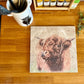 Large Highland Cow Marble Trivet