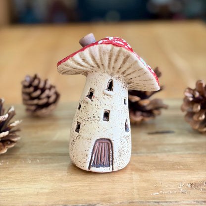 LED Light Up Mushroom House