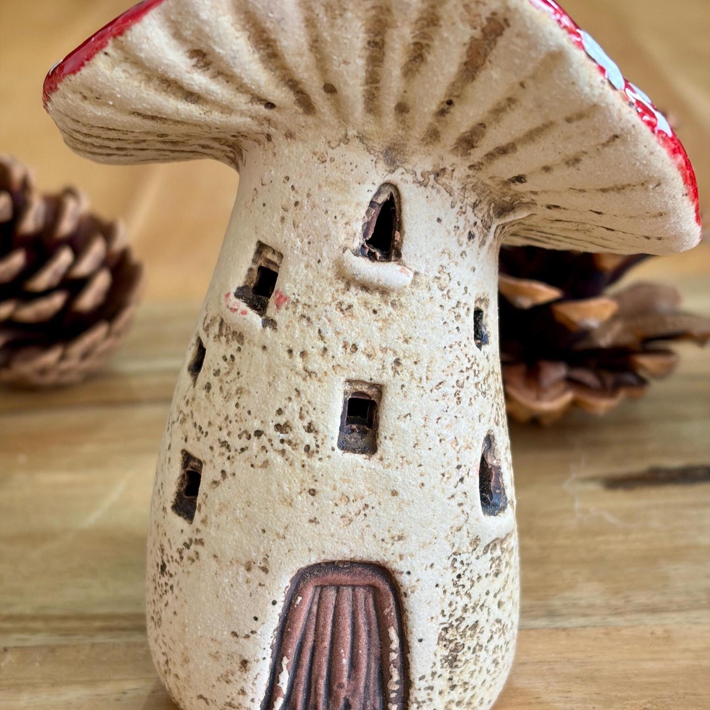 LED Light Up Mushroom House