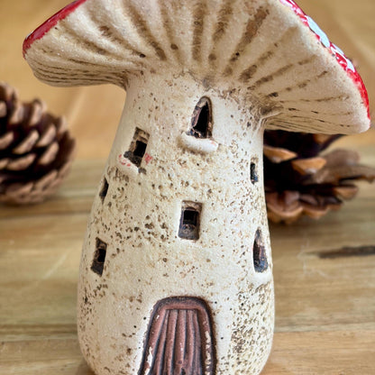 LED Light Up Mushroom House