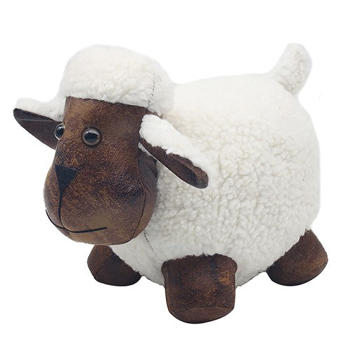 Faux Leather Sheep Doorstop