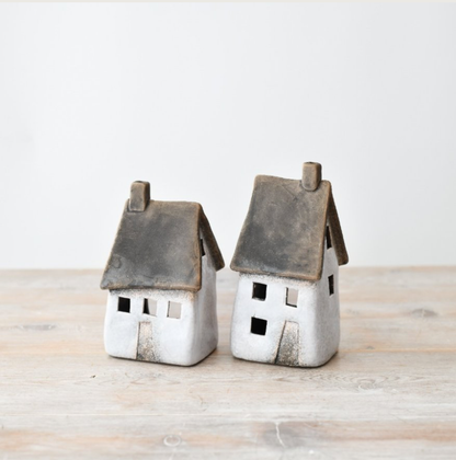 Ceramic L.E.D Light Up Houses