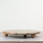 Round Wooden Candle Plate