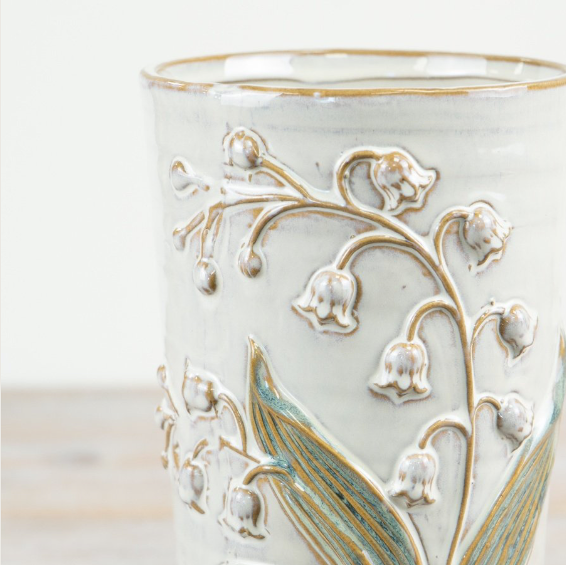 Lily Of The Valley Ceramic Vase
