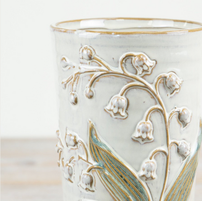 Lily Of The Valley Ceramic Vase