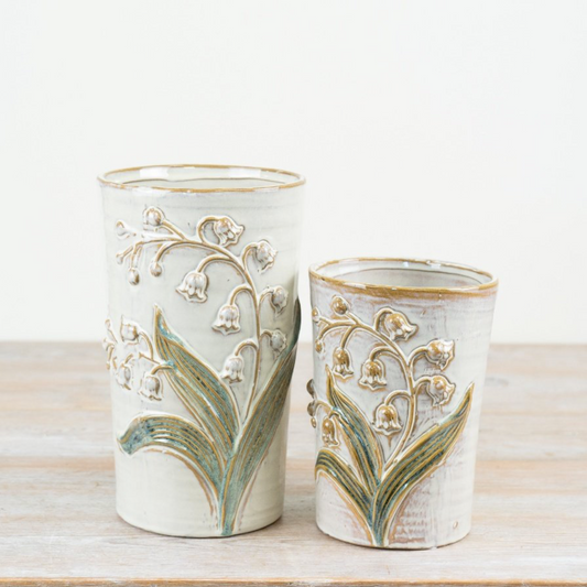 Lily Of The Valley Ceramic Vase