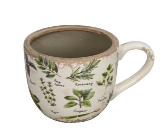 Herbs Mug Planter