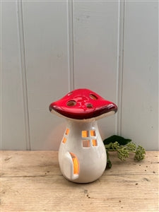 Mushroom House Tealight Holder