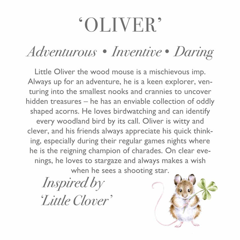 Oliver Plush Mouse from Wrendale Designs