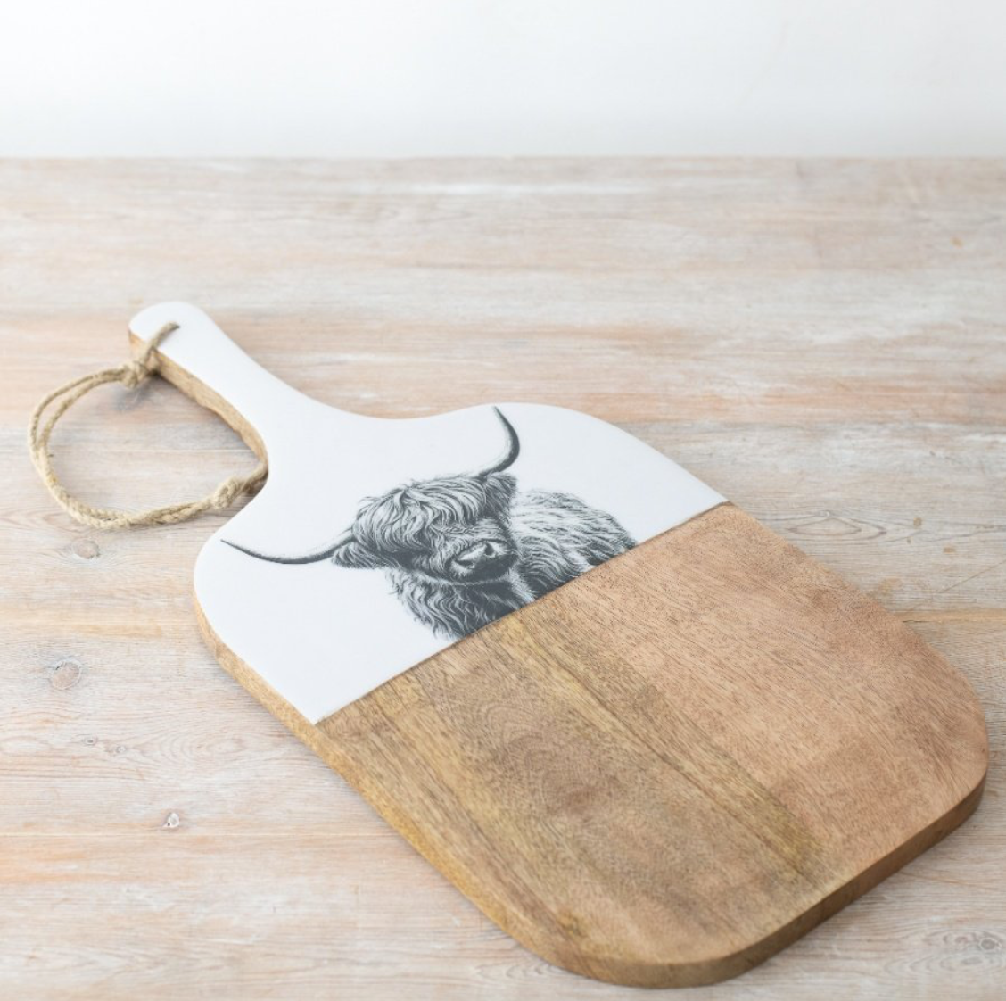 Highland Cow Wooden Chopping or Serving Board