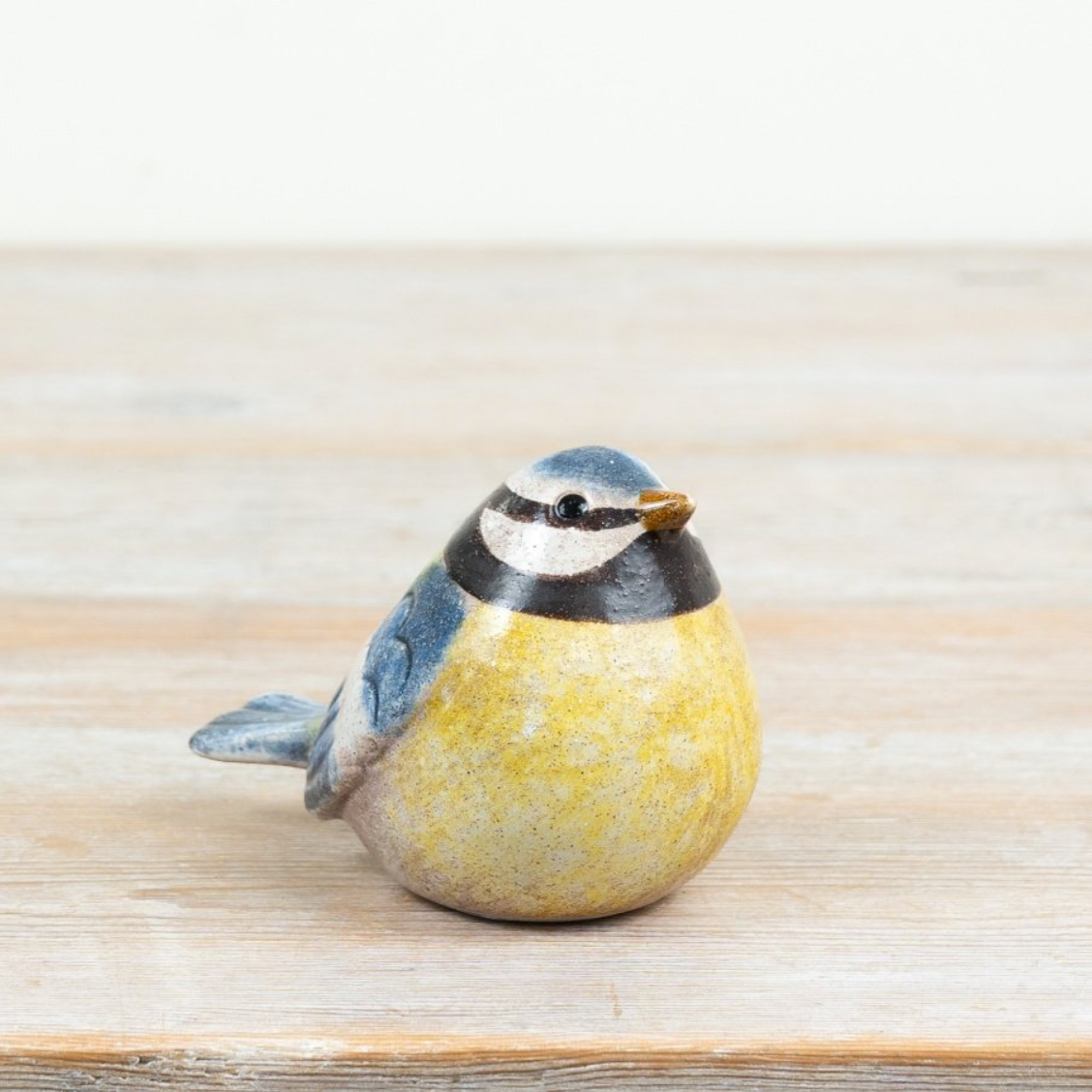 Stoneware Sitting Blue Tit Bird