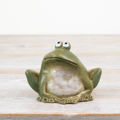 Green Ceramic Frog Ornament