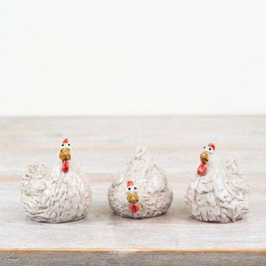 Ceramic Chicken Ornaments