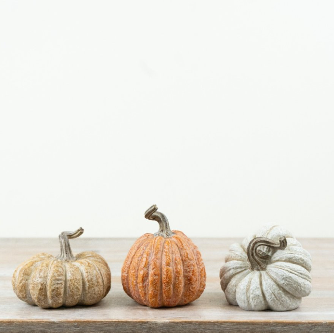 Rustic Resin Pumpkin