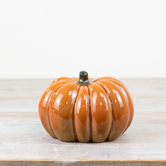 Large Ceramic Pumpkin Ornament