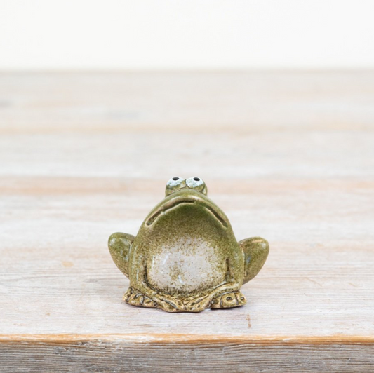 Green Ceramic Frog Ornament