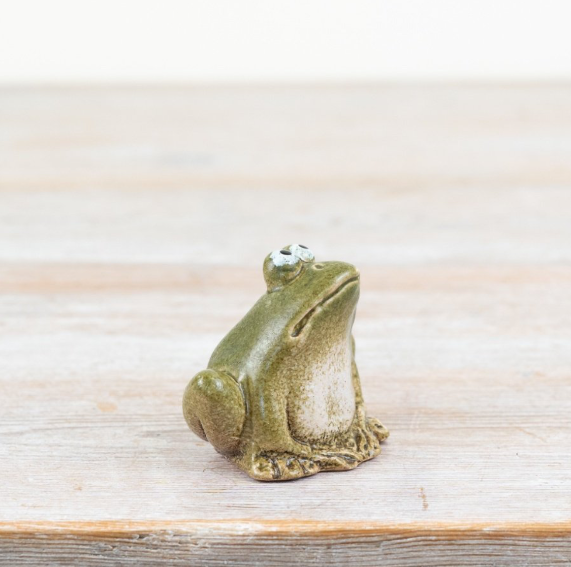 Green Ceramic Frog Ornament