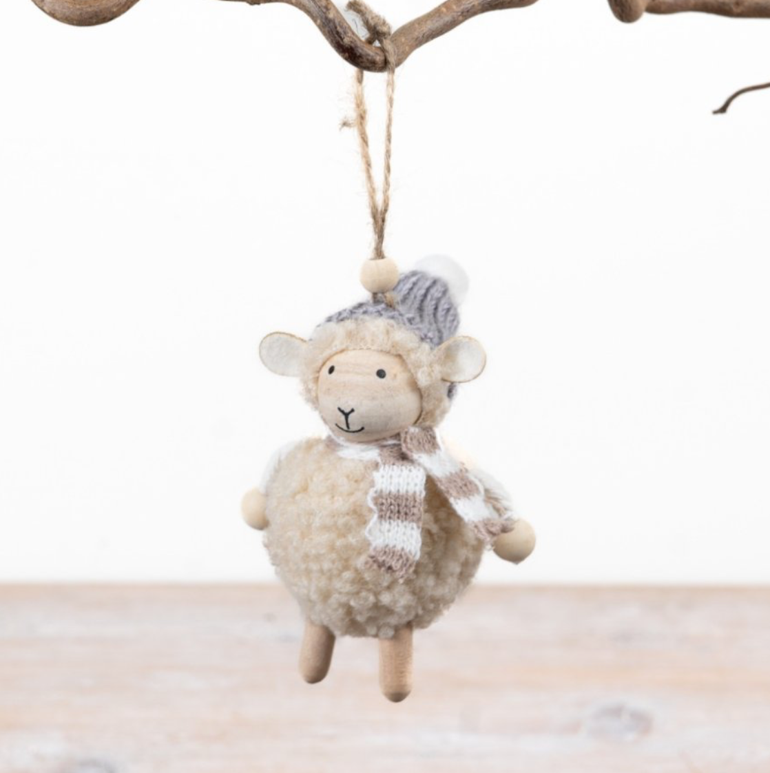Hanging Fluffy Sheep Decoration
