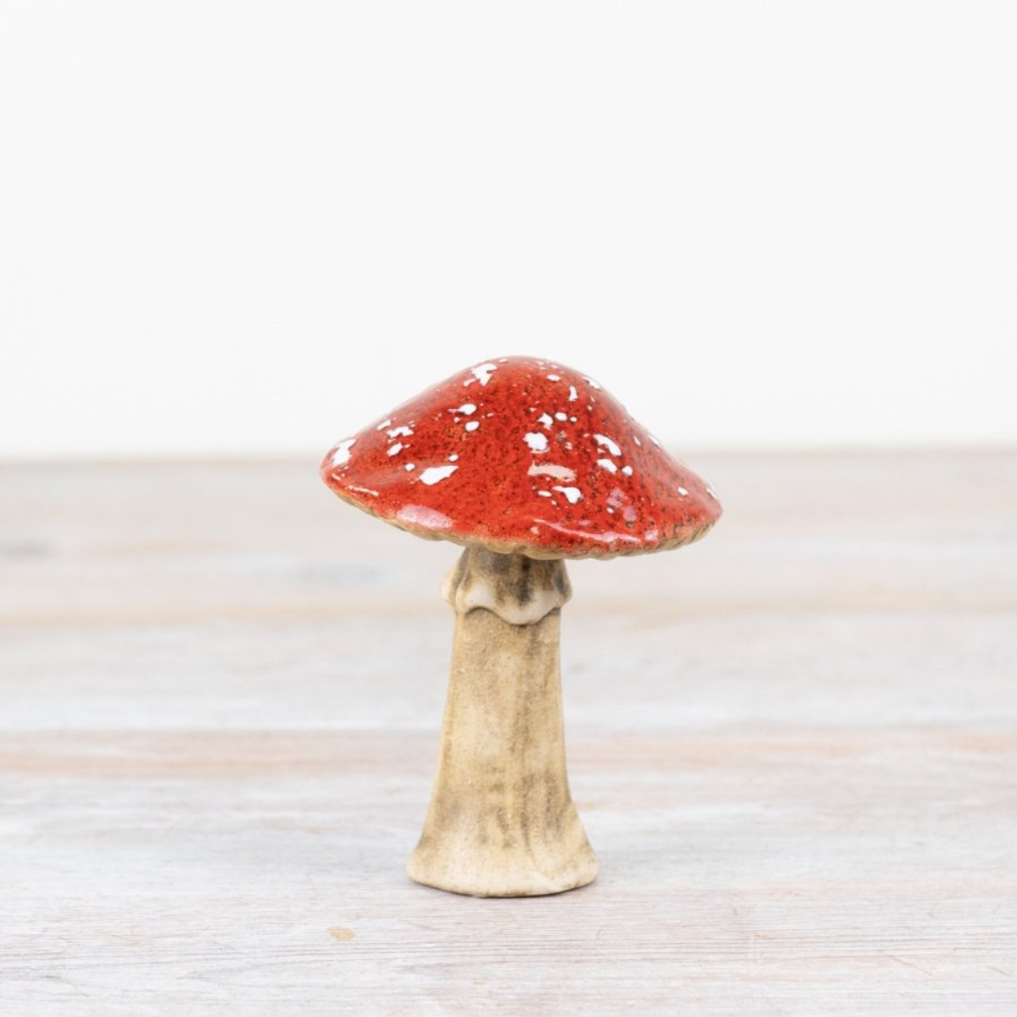 Red Ceramic Toadstools