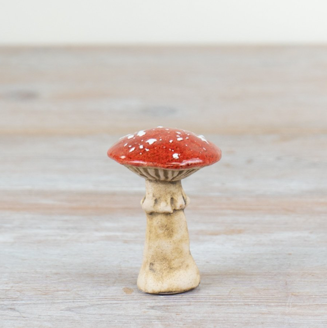 Red Ceramic Toadstools