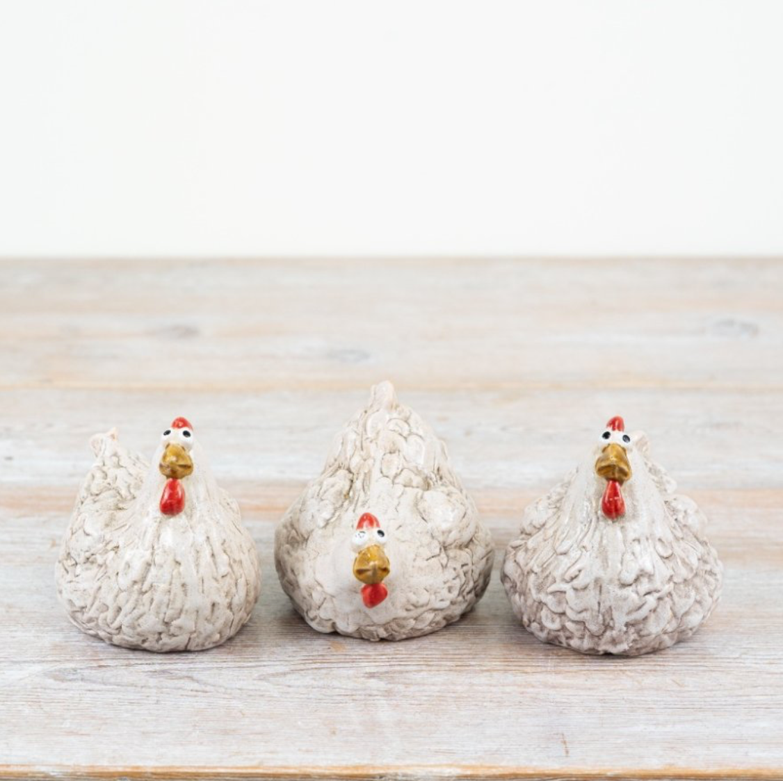 Ceramic Chicken Ornaments