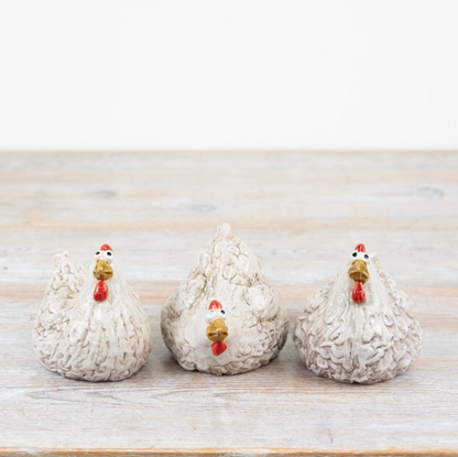 Ceramic Chicken Ornaments