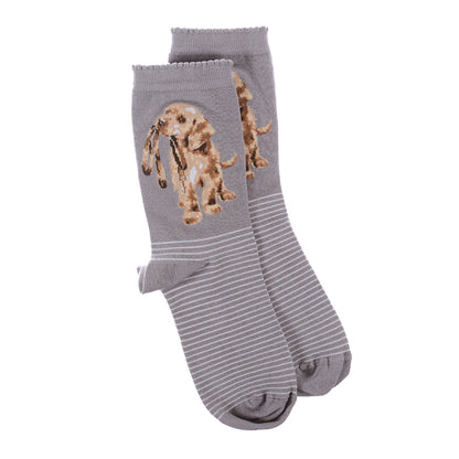 Puppy Bamboo Wrendale Design Socks