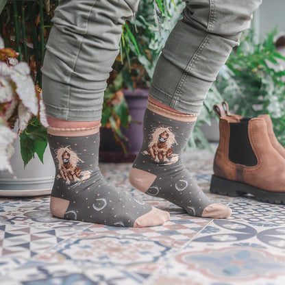 Bamboo Horse Socks by Wrendale Designs