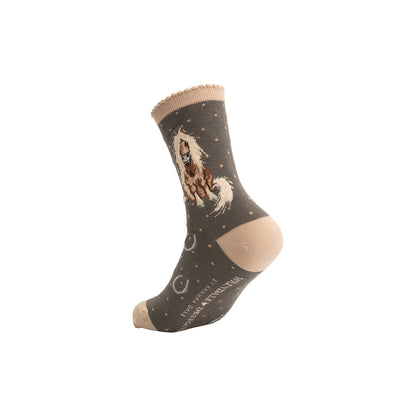 Bamboo Horse Socks by Wrendale Designs
