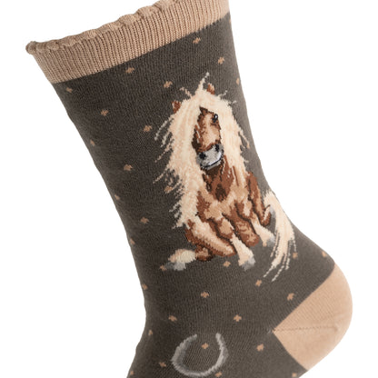 Bamboo Horse Socks by Wrendale Designs