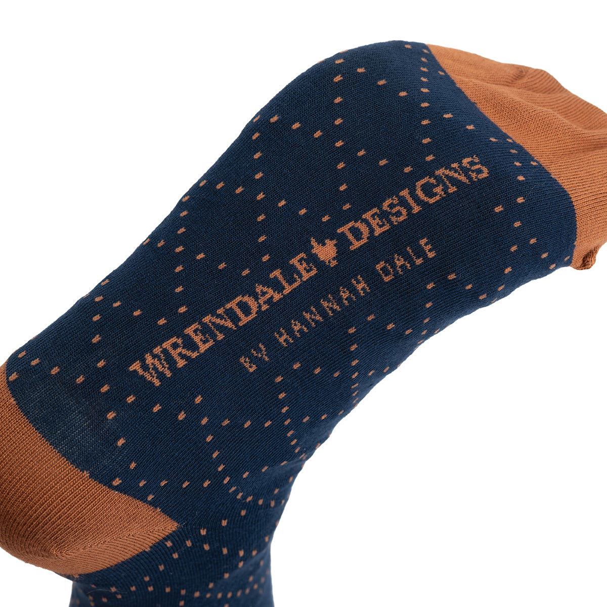 Navy Highland Cow Socks