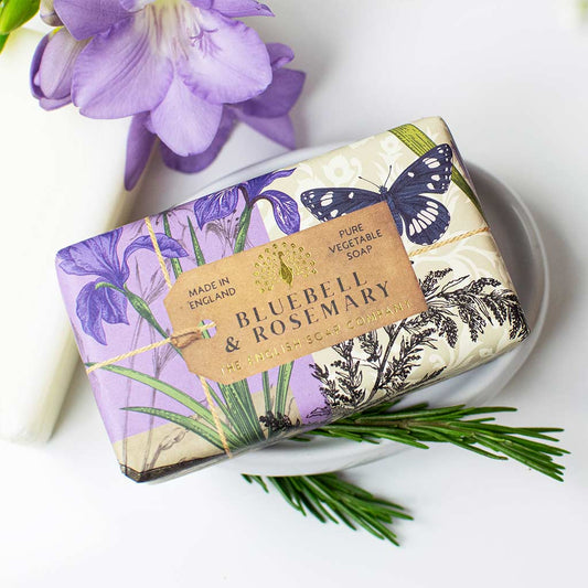 Bluebell & Rosemary Luxury Shea Butter Soap Bar