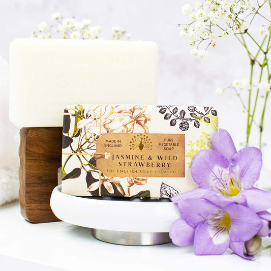 Jasmine & Wild Strawberry Luxury Shea Butter Soap Bar