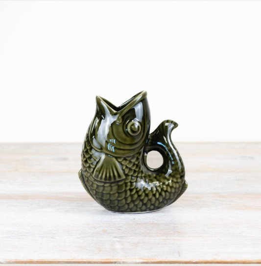 Dark Green Gluggle Jug