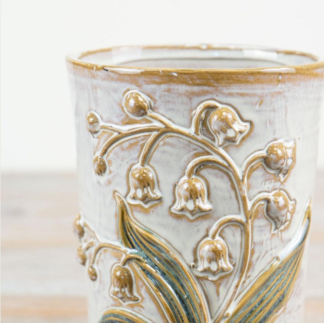 Lily Of The Valley Ceramic Vase