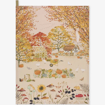 Autumn Scene Cotton Tea Towel
