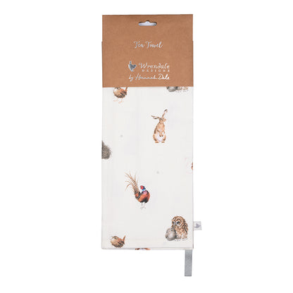 Woodland Animal Cotton Tea Towel