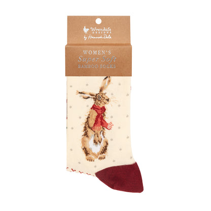 Wrendale Designs Christmas Hare Socks