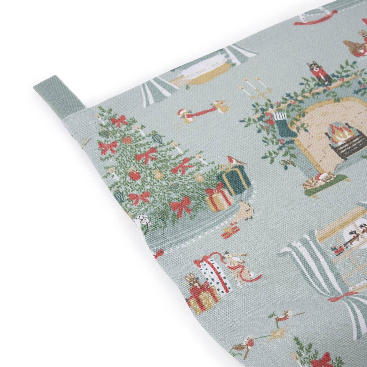 Traditional Christmas Pattern Tea Towel