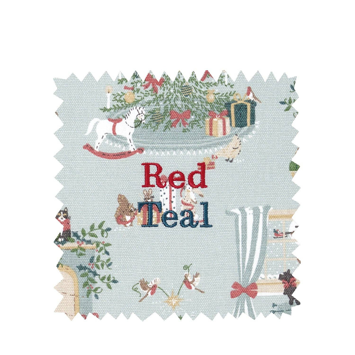 Traditional Christmas Scene Tea Towel