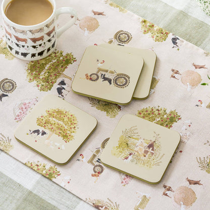 Farm Friends Coasters (Set of 4)