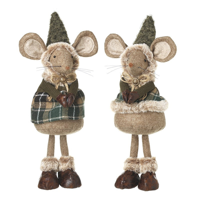 Standing green Checkered Mouse