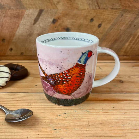 Bone China Pheasant Mug