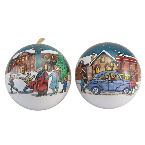 Christmas Animal Bauble Designs Walks & Drives In The Snow