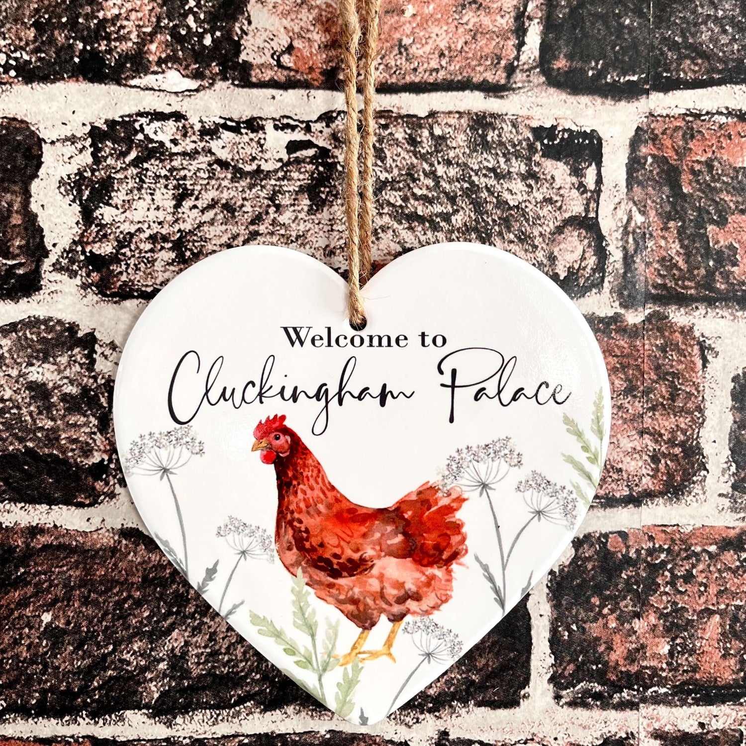 Ceramic Chicken Wall Hanging