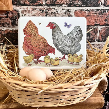 Chicken Storage Tin Display