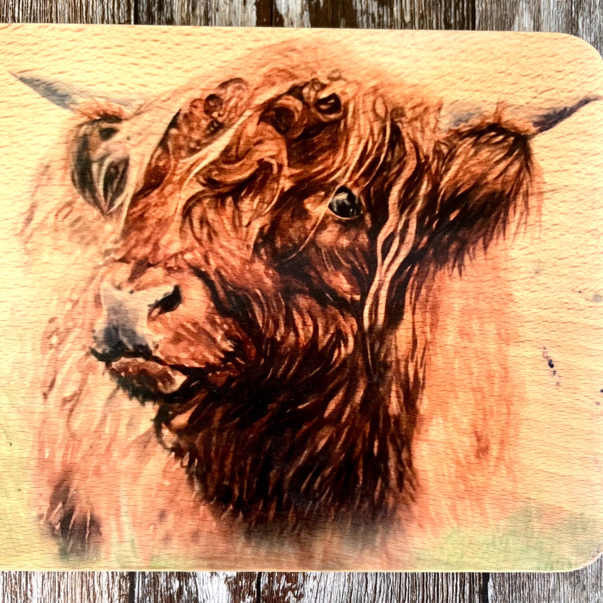 Highland Cow Chopping Board