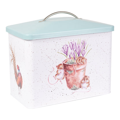 Country Animal Bread Bin Showing 2 Sides